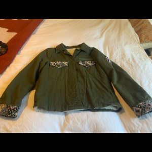 Green Sherpa Jacket